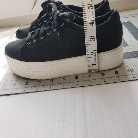 Forever 21 Canvas Platform Sneakers Size 6 - Picture 6 of 7
